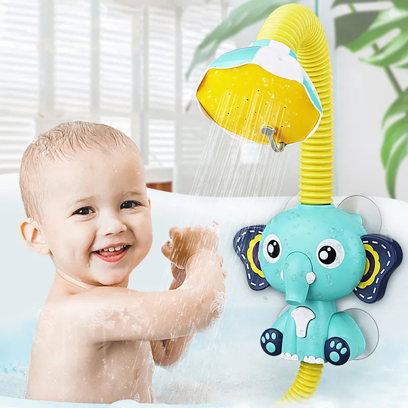 New Bath Toys Baby Water Game Elephant Model Faucet Shower Electric Water Spray Toy Swimming Bathroom Baby Toys For Kids Gifts