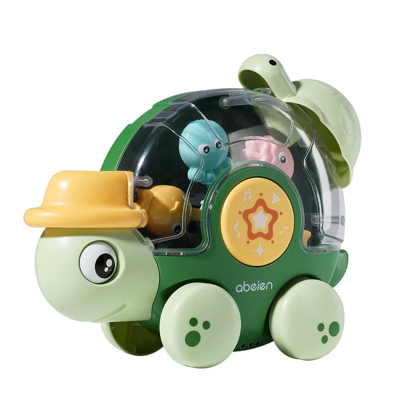 Kids Bath Toys for Baby 0-3 Years Old Girls Boys Tortoise Waterwheel with Suction Cup Bathroom Toys for Children Toddler